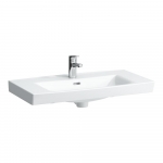 Praustuvas Laufen PRO N 800x420x70 mm, su 1 anga maišytuvui viduryje, spalva - balta LCC (LAUFEN Clean Coat) 